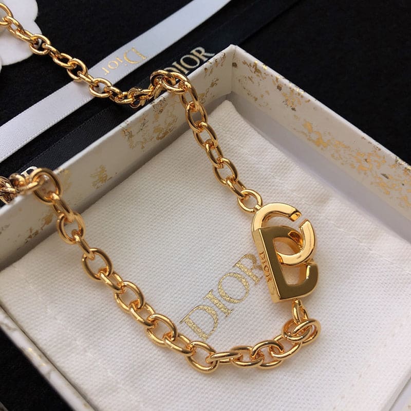 Dior Lock 18K Gold Necklace