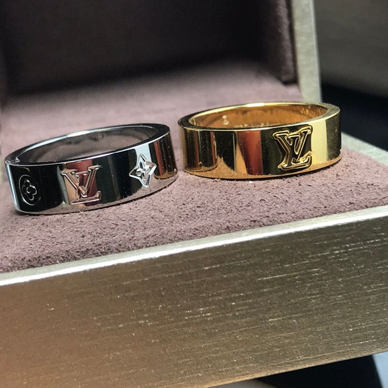 Louis Vuitton Instinct Set of Two 18K Gold Ring