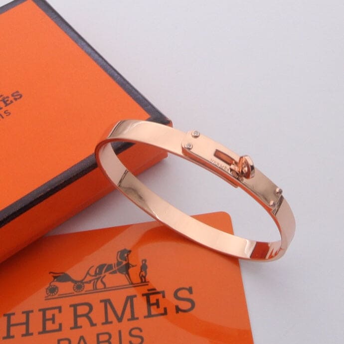 Hermes Kelly 18K Rose Gold Bracelet