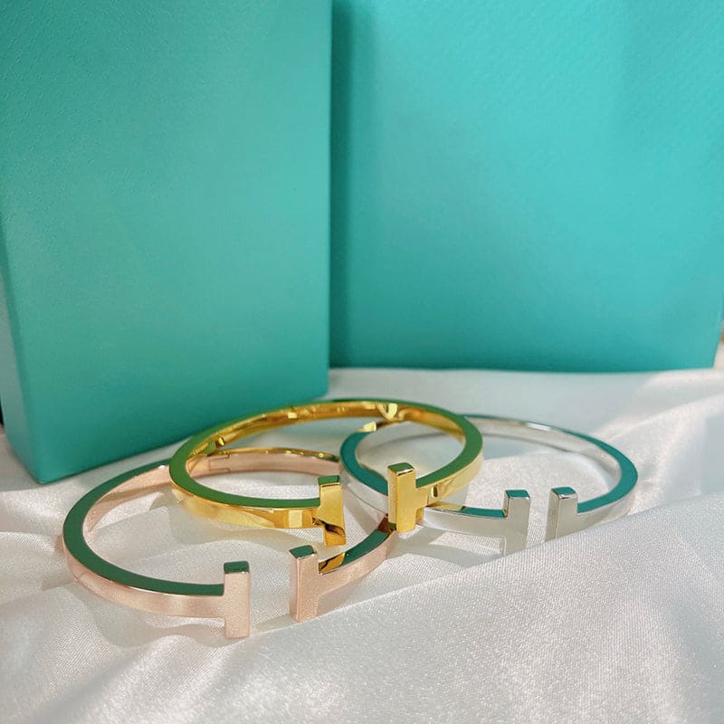 Tiffany Square 18K Gold Bracelet
