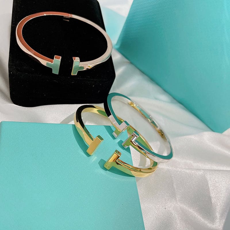 Tiffany Square 18K Gold Bracelet