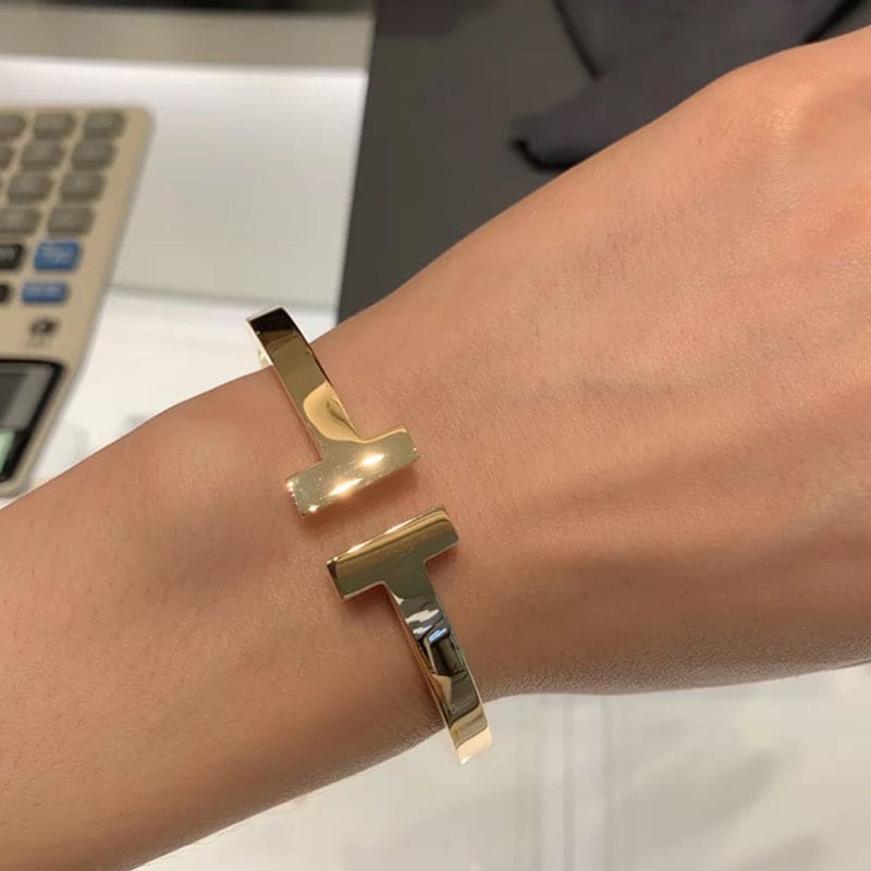 Tiffany Square 18K Gold Bracelet