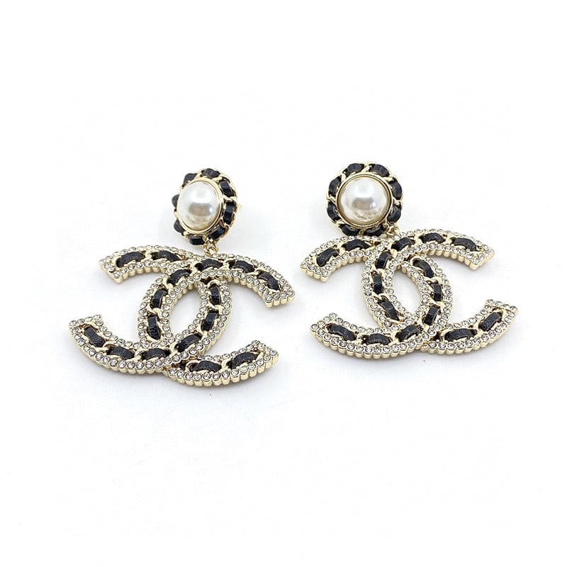 Chanel Pearl Drop 18K Gold Earrings