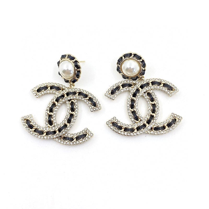Chanel Pearl Drop 18K Gold Earrings