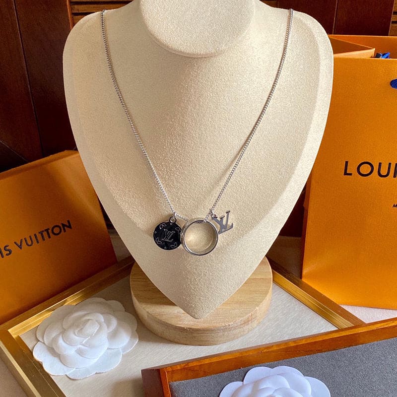 Louis Vuitton Monogram Charms 18K Gold Necklace