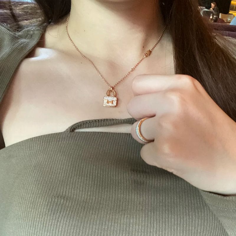 Hermes Amulettes Constance Pendant 18K Gold Necklace