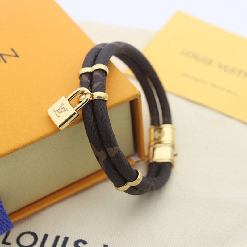 Louis Vuitton Keep It Twice Monogram 18K Gold Bracelet