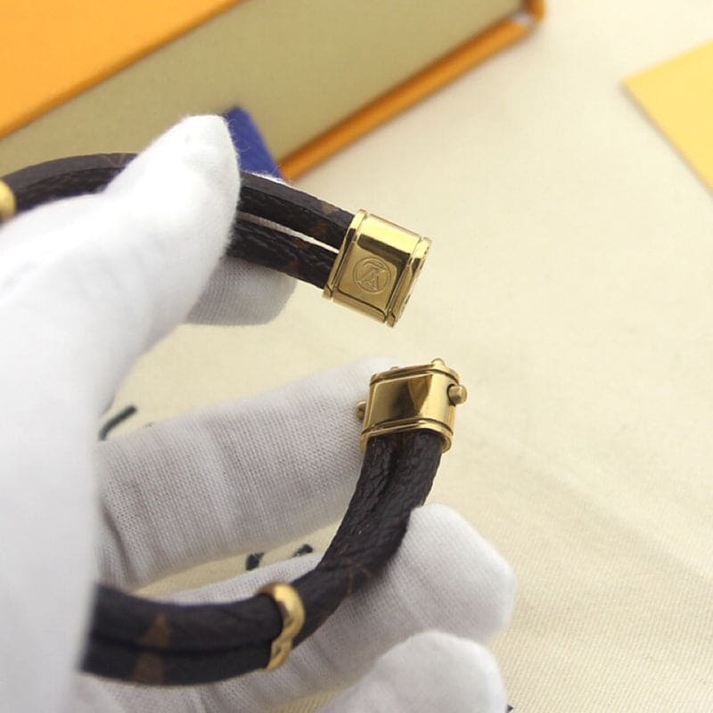 Louis Vuitton Keep It Twice Monogram 18K Gold Bracelet
