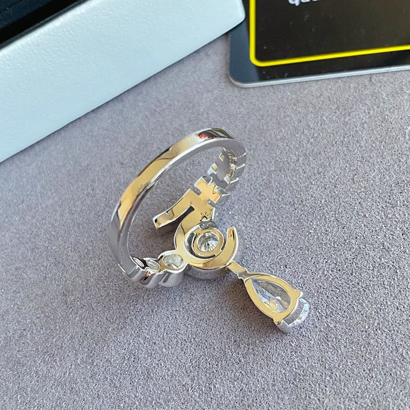 Chanel Diamond No.5 Drop 18K Gold Ring