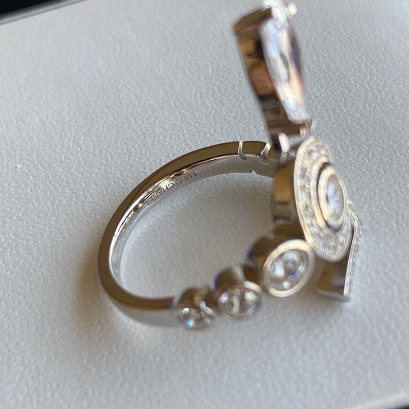 Chanel Diamond No.5 Drop 18K Gold Ring