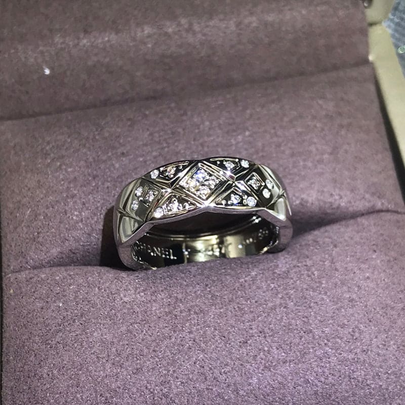 Chanel Coco Crush Diamonds 18K White Gold Ring