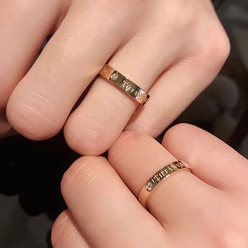Tiffany Wedding 18K Rose Gold Ring