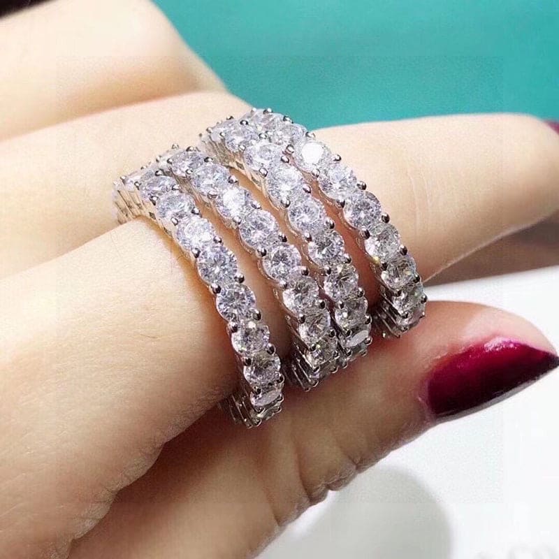 Tiffany Soleste Full Eternity 18K Gold Ring