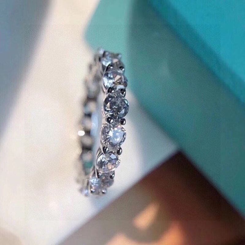 Tiffany Soleste Full Eternity 18K Gold Ring