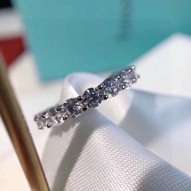 Tiffany Soleste Full Eternity 18K Gold Ring
