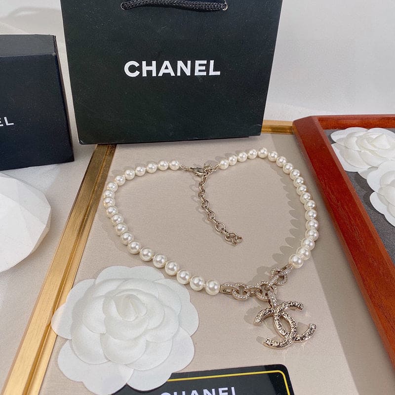 Chanel Pearl 18K Gold Necklace