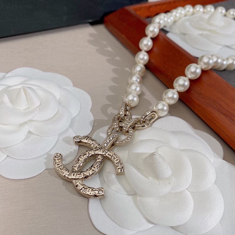 Chanel Pearl 18K Gold Necklace