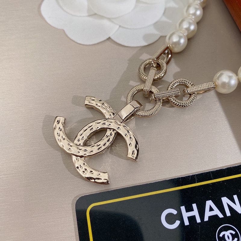 Chanel Pearl 18K Gold Necklace