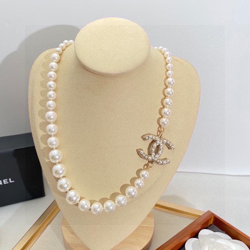Chanel 100TH ANNIVERSARY Pearl Chain 18K Gold Necklace