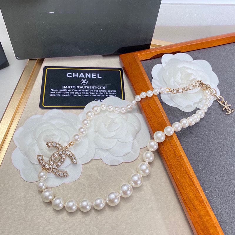 Chanel 100TH ANNIVERSARY Pearl Chain 18K Gold Necklace