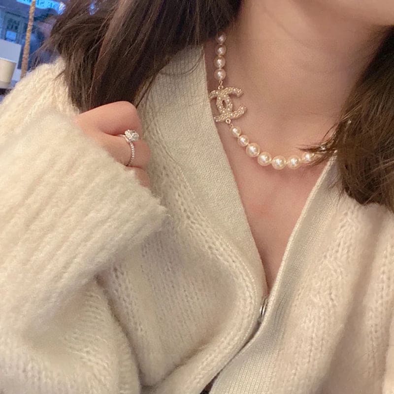 Chanel 100TH ANNIVERSARY Pearl Chain 18K Gold Necklace
