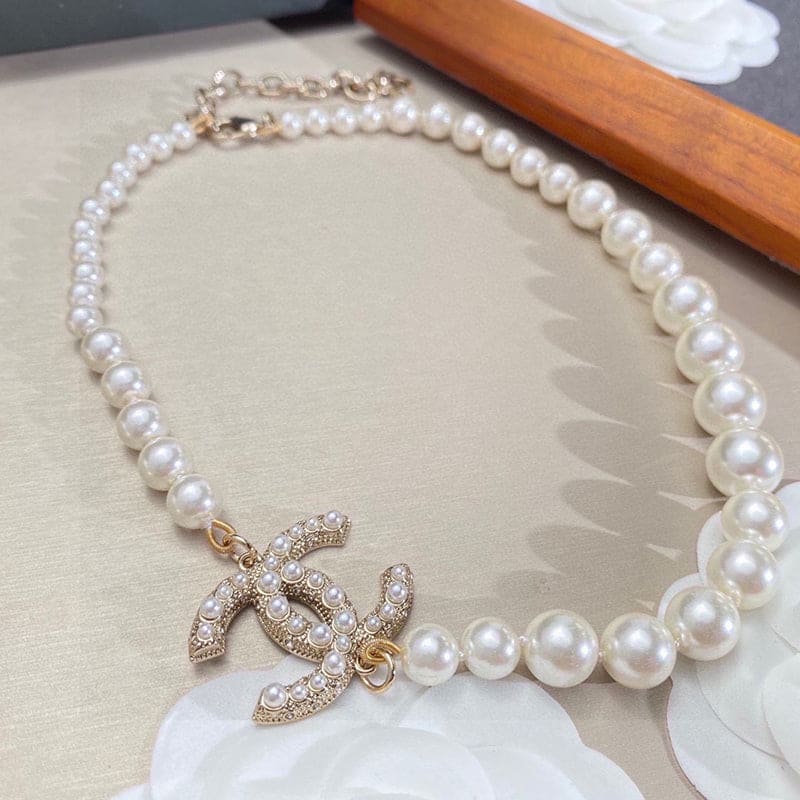 Chanel 100TH ANNIVERSARY Pearl Chain 18K Gold Necklace