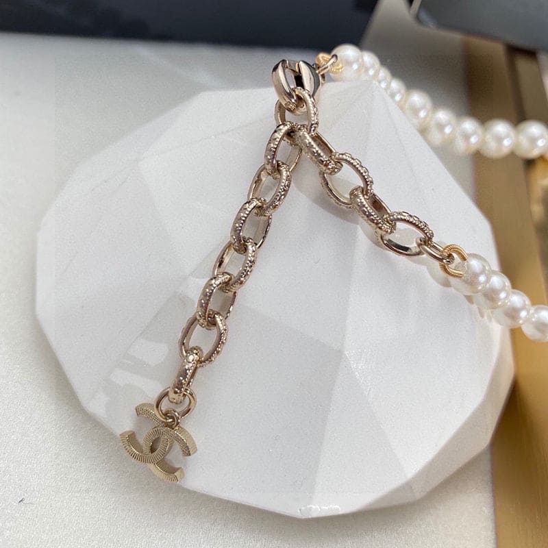 Chanel 100TH ANNIVERSARY Pearl Chain 18K Gold Necklace