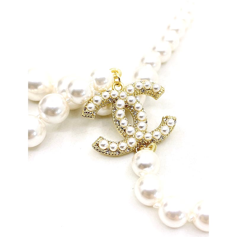 Chanel 100TH ANNIVERSARY Pearl Chain 18K Gold Necklace