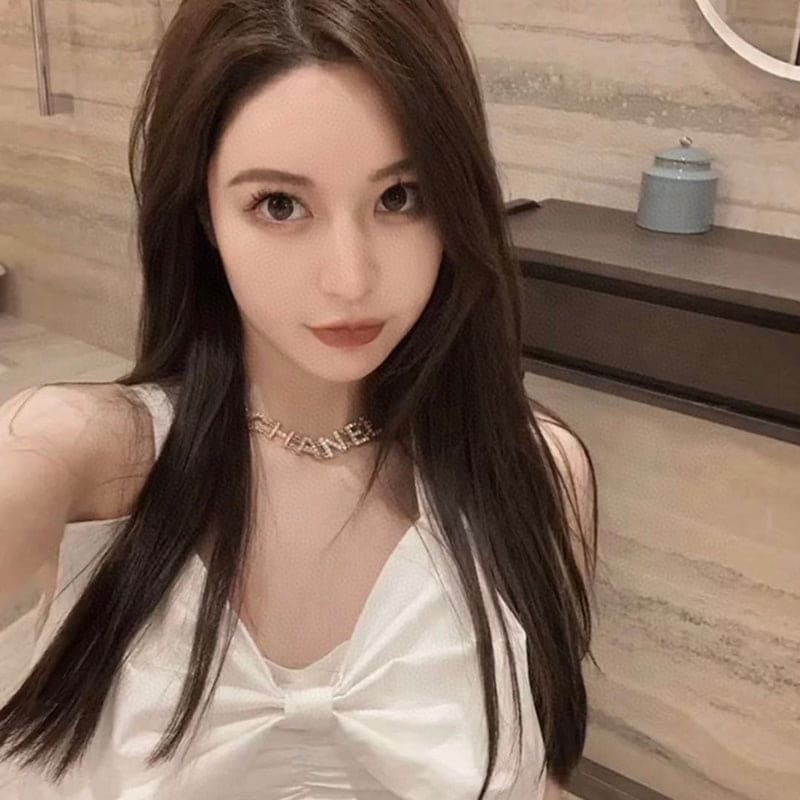 Chanel Crystal 90's Icon Logo 18K Gold Necklace