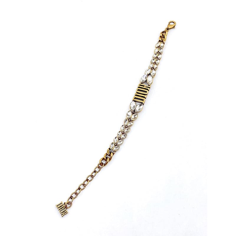 Dior Revolution Crystals Gold Tone Choker 18K Gold Necklace