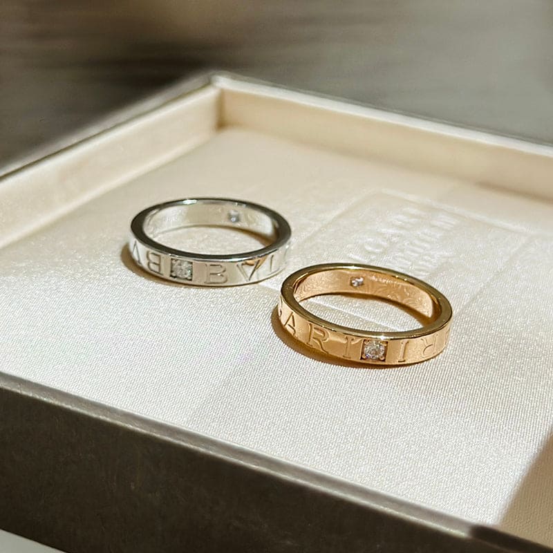 Bvlgari Diamond 18K Yellow Gold Ring