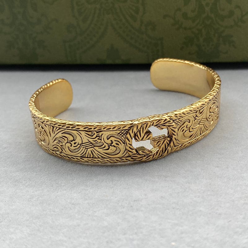 GucciOpen Bangle 18K Gold Bracelet