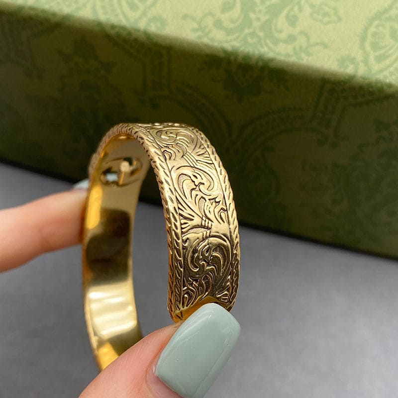 GucciOpen Bangle 18K Gold Bracelet