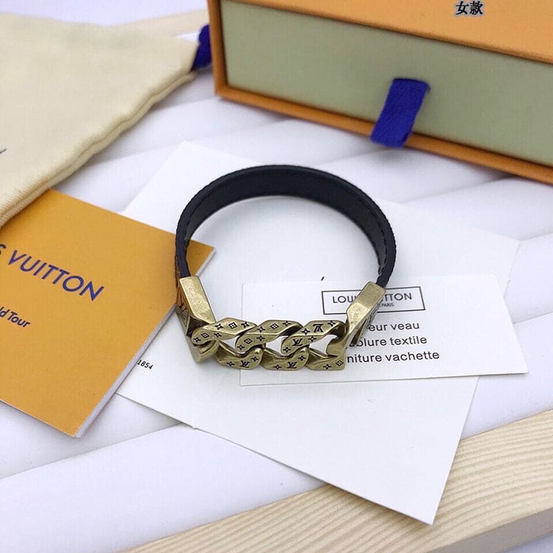 Louis Vuitton Monochain Reverso 18K Gold Bracelet