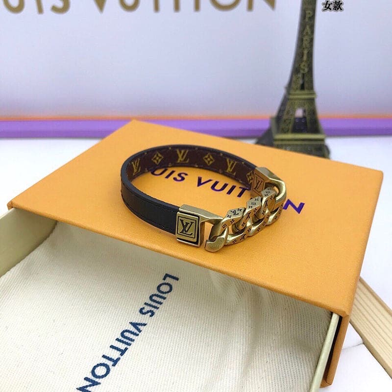Louis Vuitton Monochain Reverso 18K Gold Bracelet