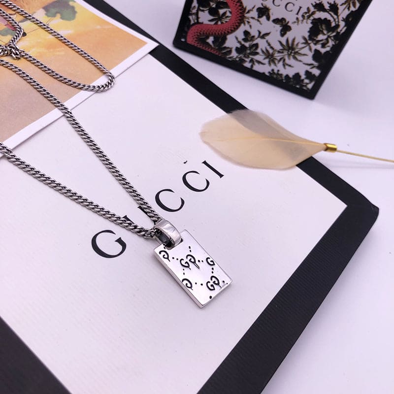 Double Gucci Ghost Pendant Necklace