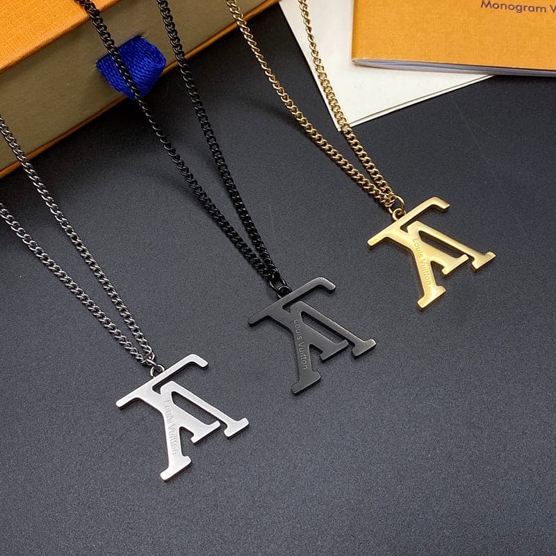 Louis Vuitton Upside Down 18K Gold Necklace