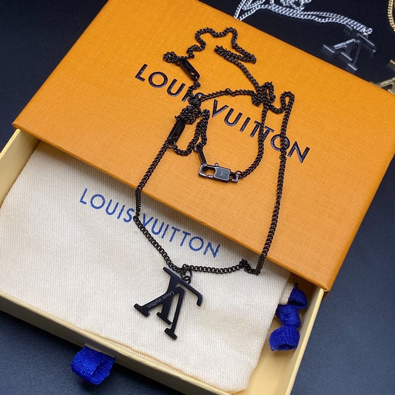 Louis Vuitton Upside Down 18K Gold Necklace