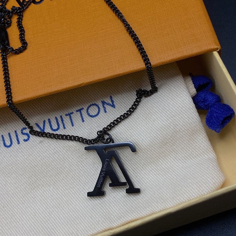 Louis Vuitton Upside Down 18K Gold Necklace