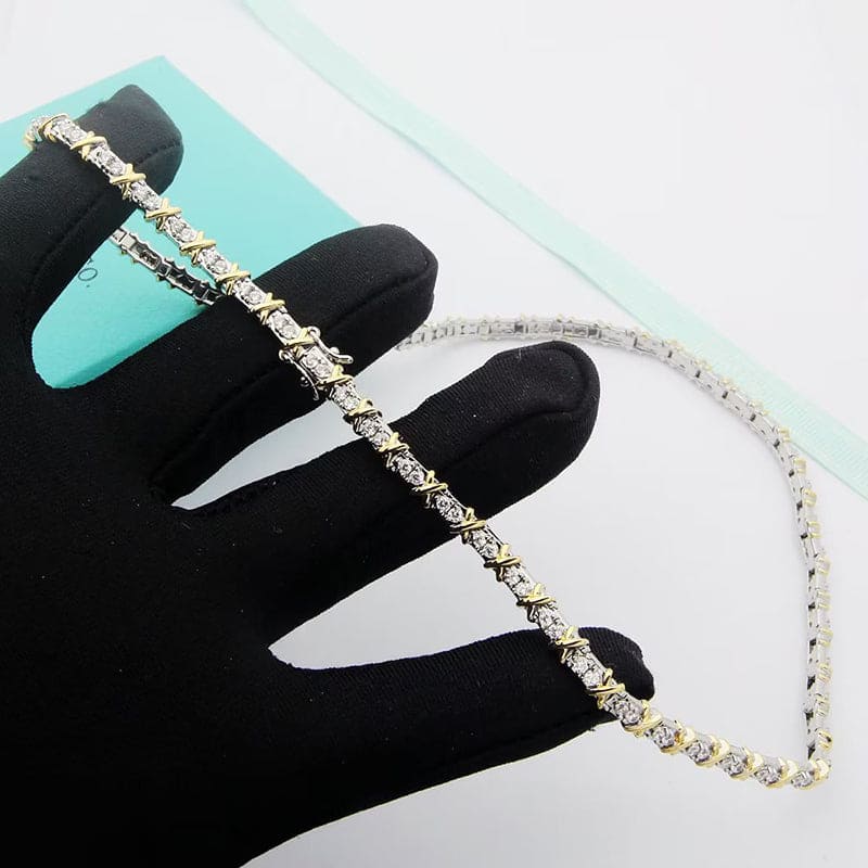 Tiffany Schlumberger Eighteen Stone Choker 18K Gold Necklace