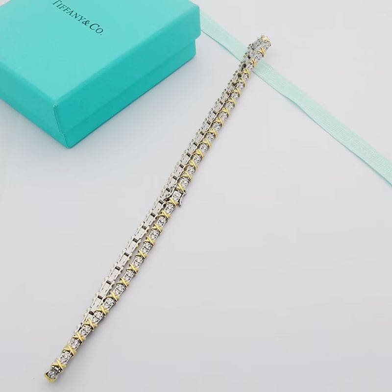 Tiffany Schlumberger Eighteen Stone Choker 18K Gold Necklace