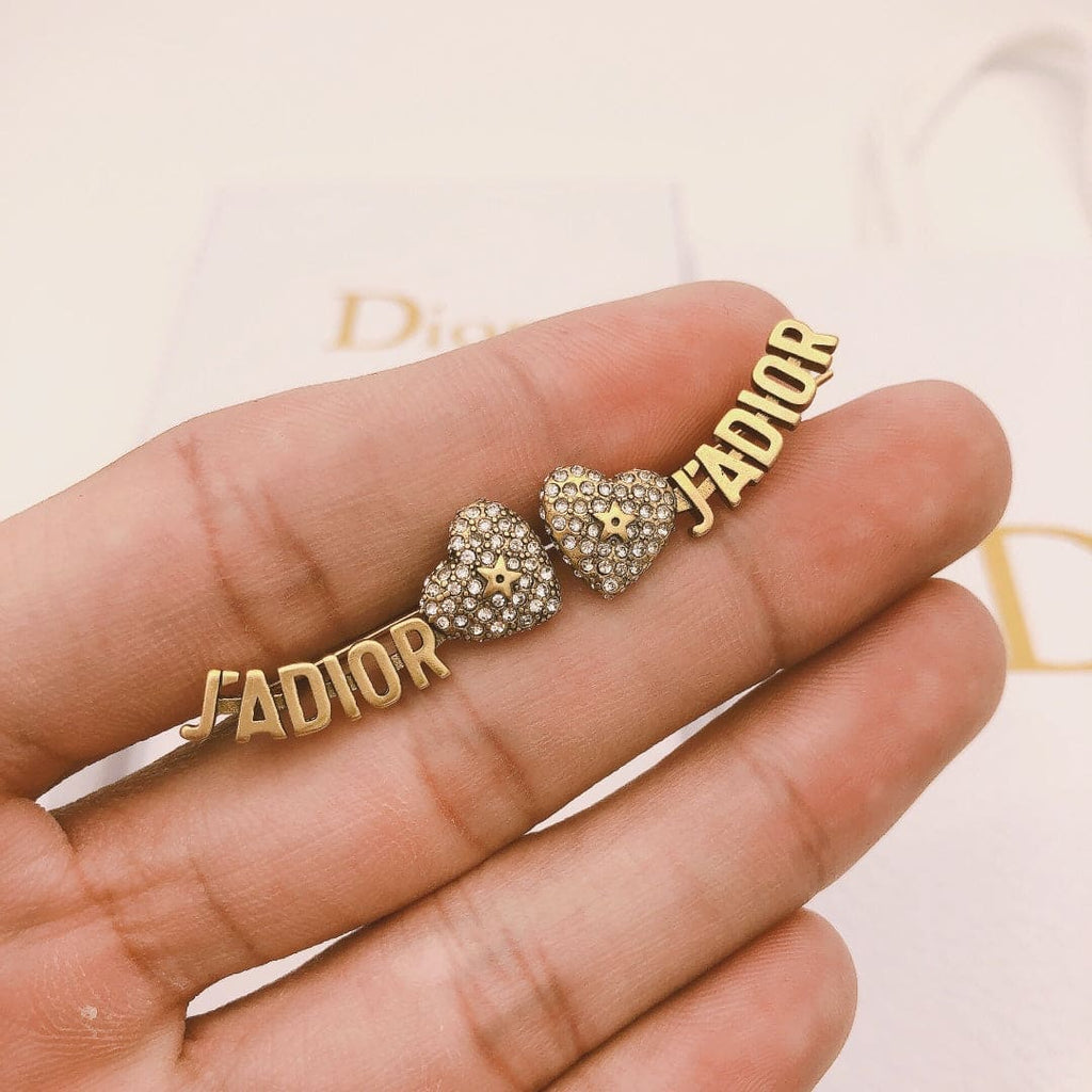 Dior J'Adior Vintage 18K Gold Earrings