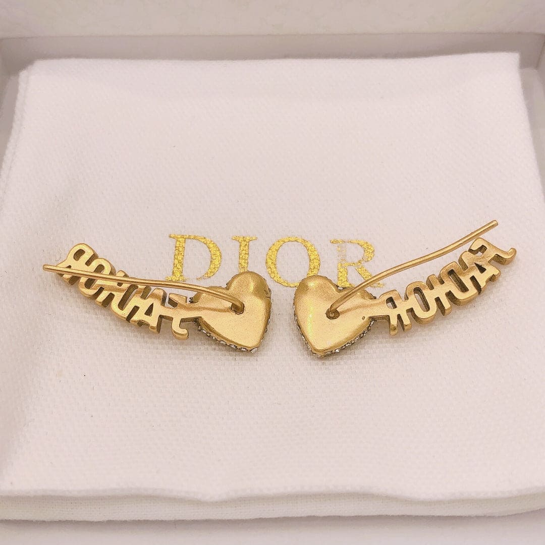 Dior J'Adior Vintage 18K Gold Earrings