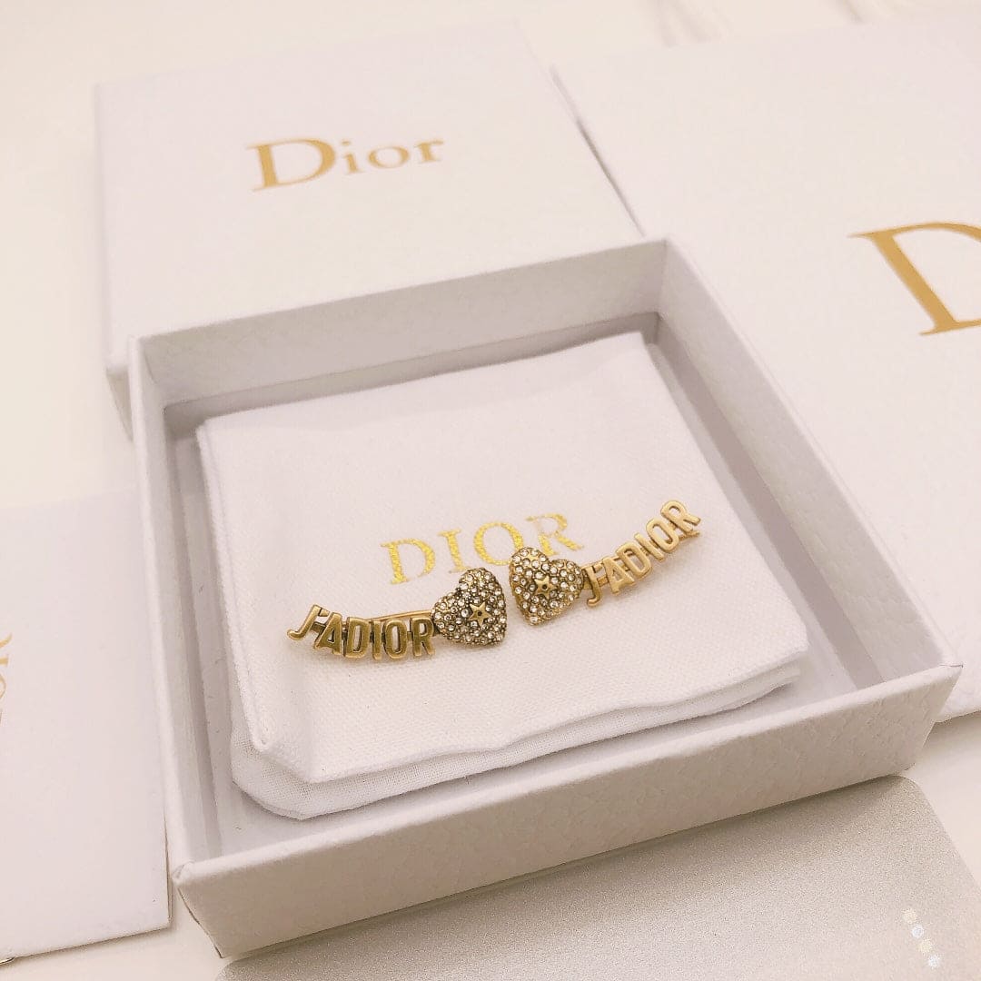 Dior J'Adior Vintage 18K Gold Earrings