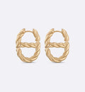 Dior Navy 18K Gold Earrings
