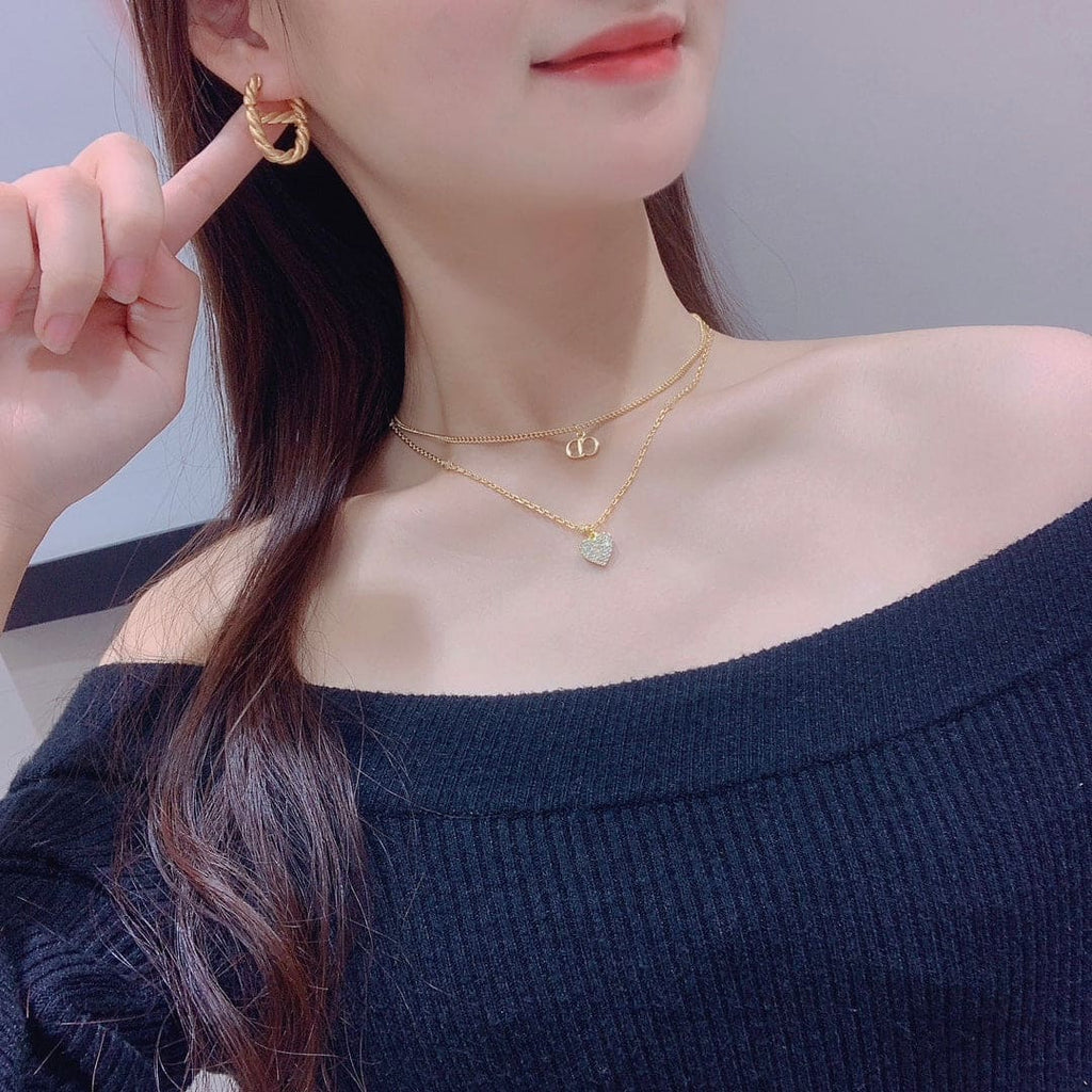Dior Navy 18K Gold Earrings
