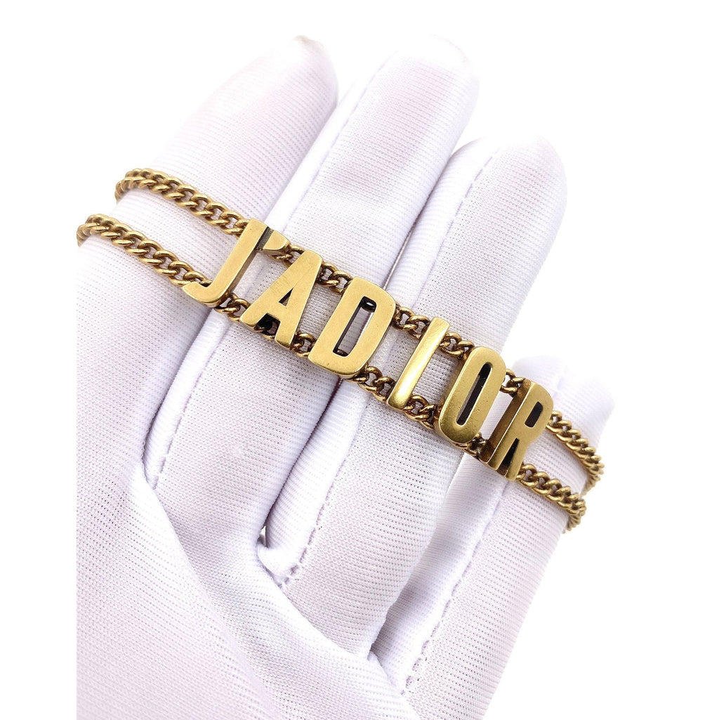 Dior J'Adior Choker Chain 18K Gold Necklace