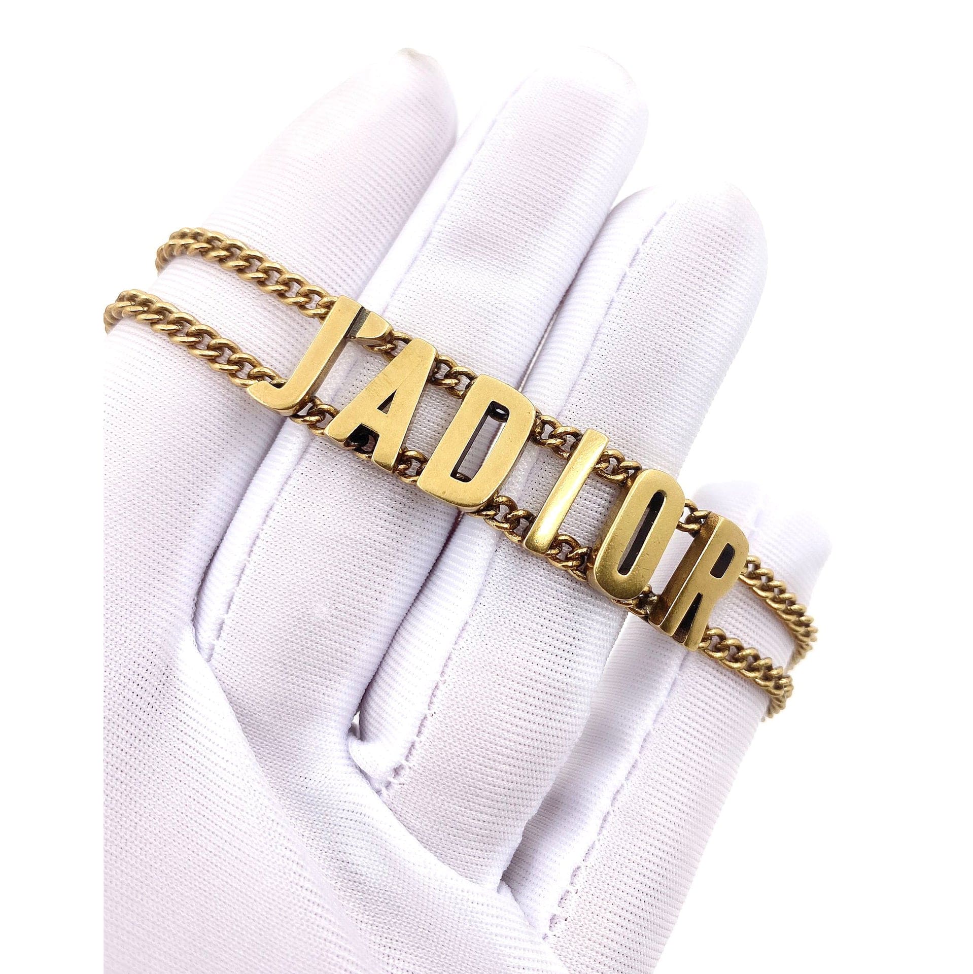 Dior J'Adior Choker Chain 18K Gold Necklace