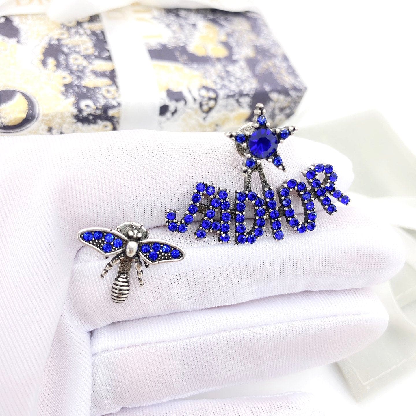 Dior J'Adior Star Bee 18K Gold Earrings