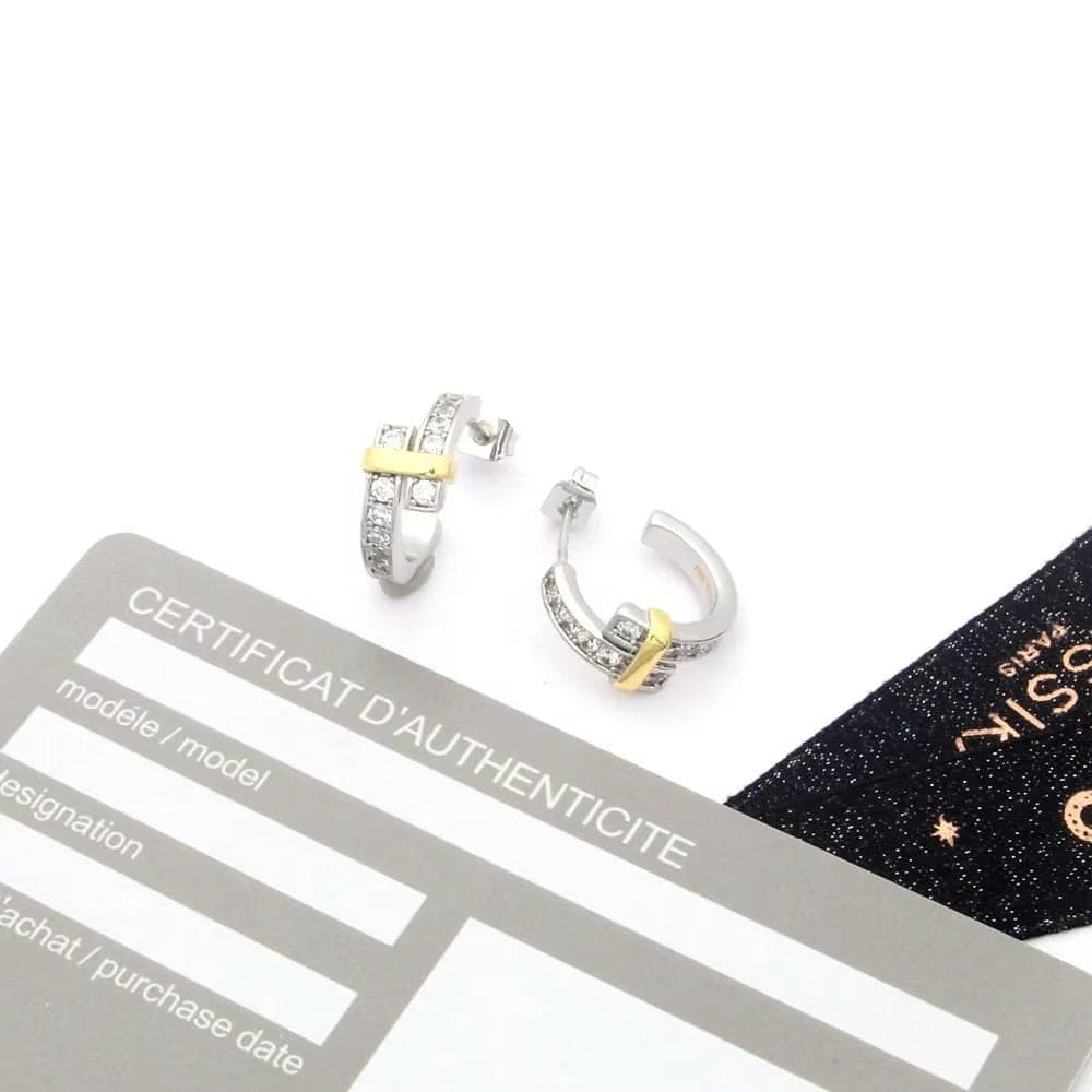 Tiffany Edge Hoop 18K Gold Earrings